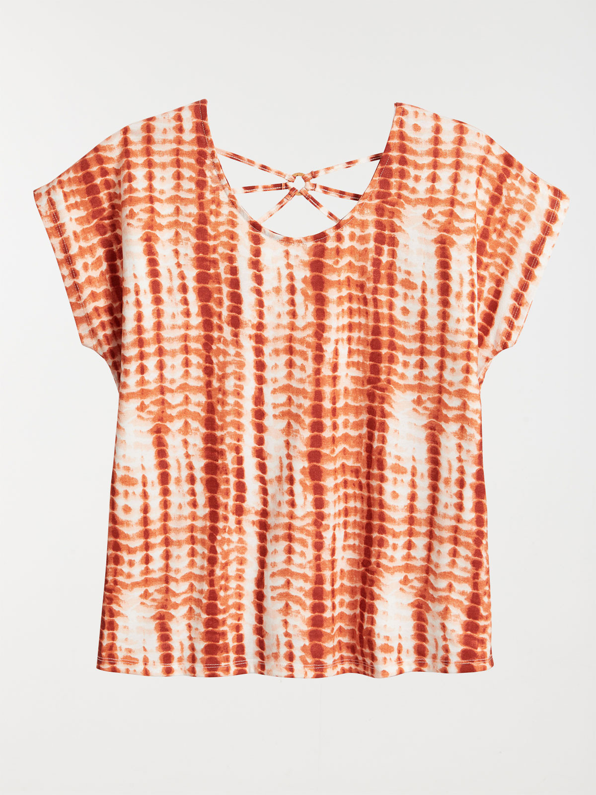 T-shirt ethnique dos fantaisie femme