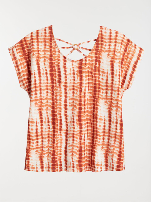 T-shirt ethnique dos fantaisie femme
