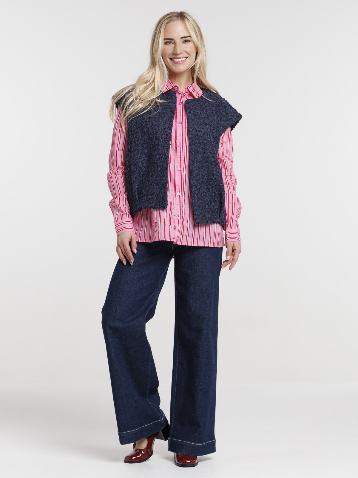 Veste sans manches marine navy femme