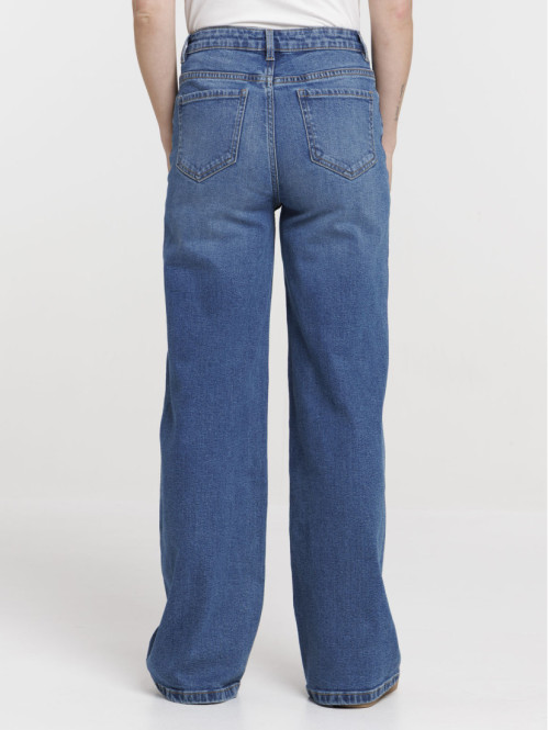 Jean wide leg stone femme