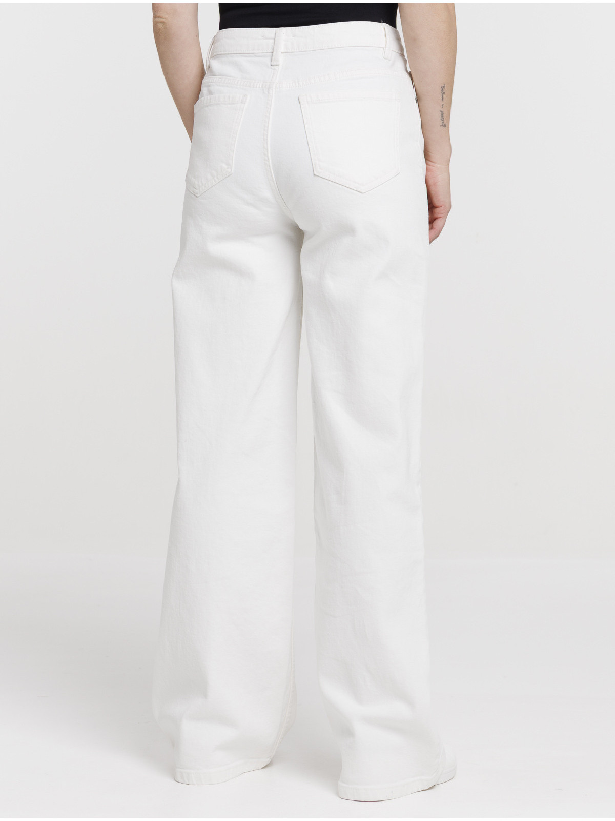 Jean wide leg blanc femme