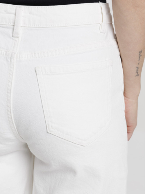 Jean wide leg blanc femme