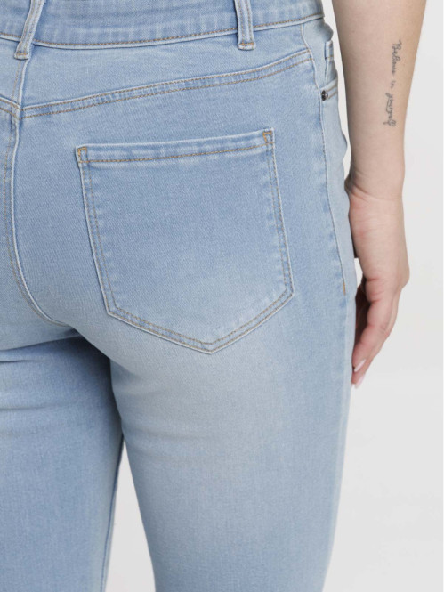 Jean flare bleached femme