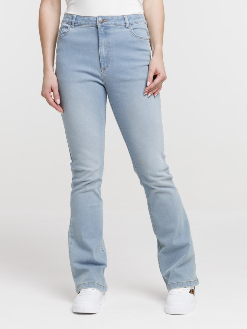 Jean flare bleached femme