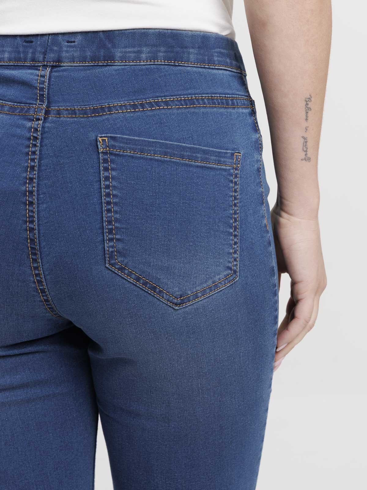 Jegging denim stone femme