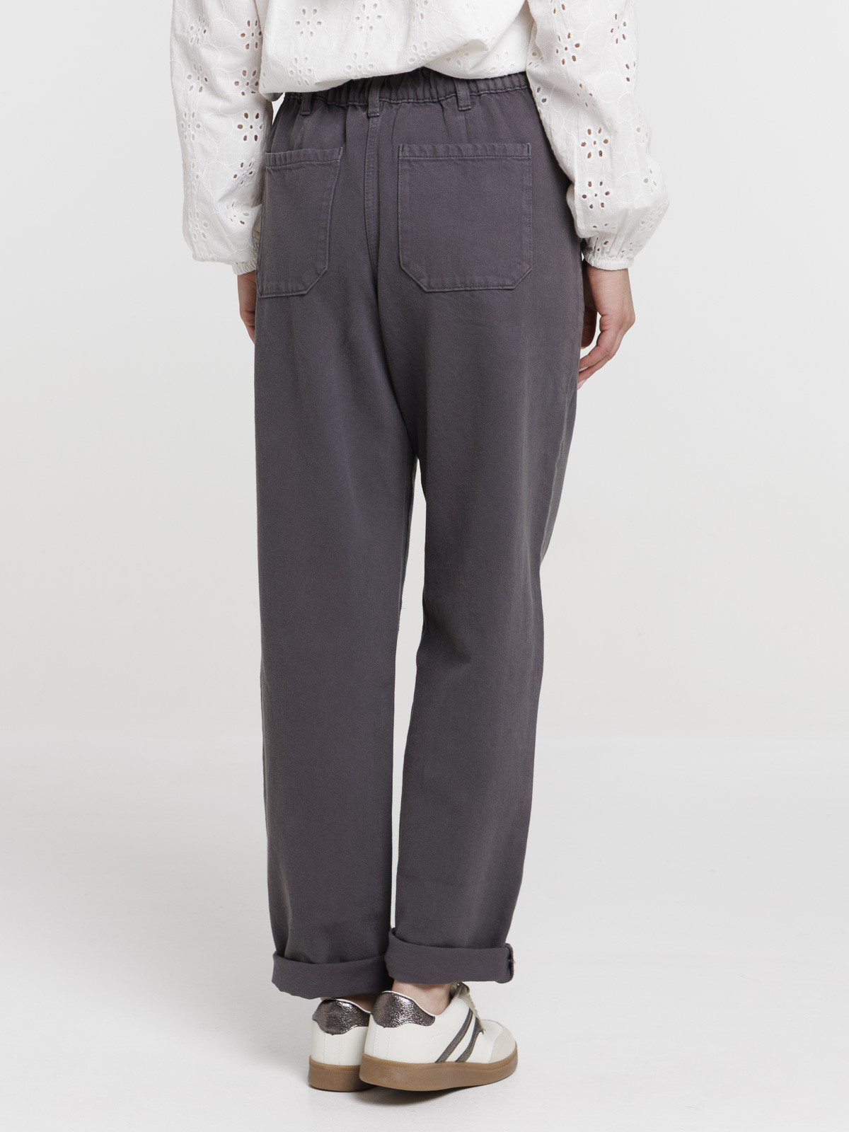 Pantalon gris femme Pantalon gris femme