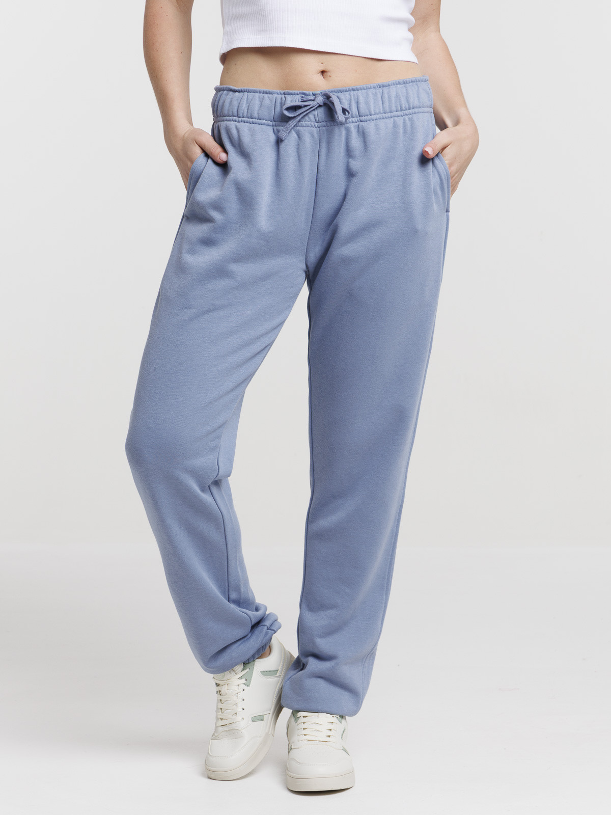 Pantalon jogging denim blue femme