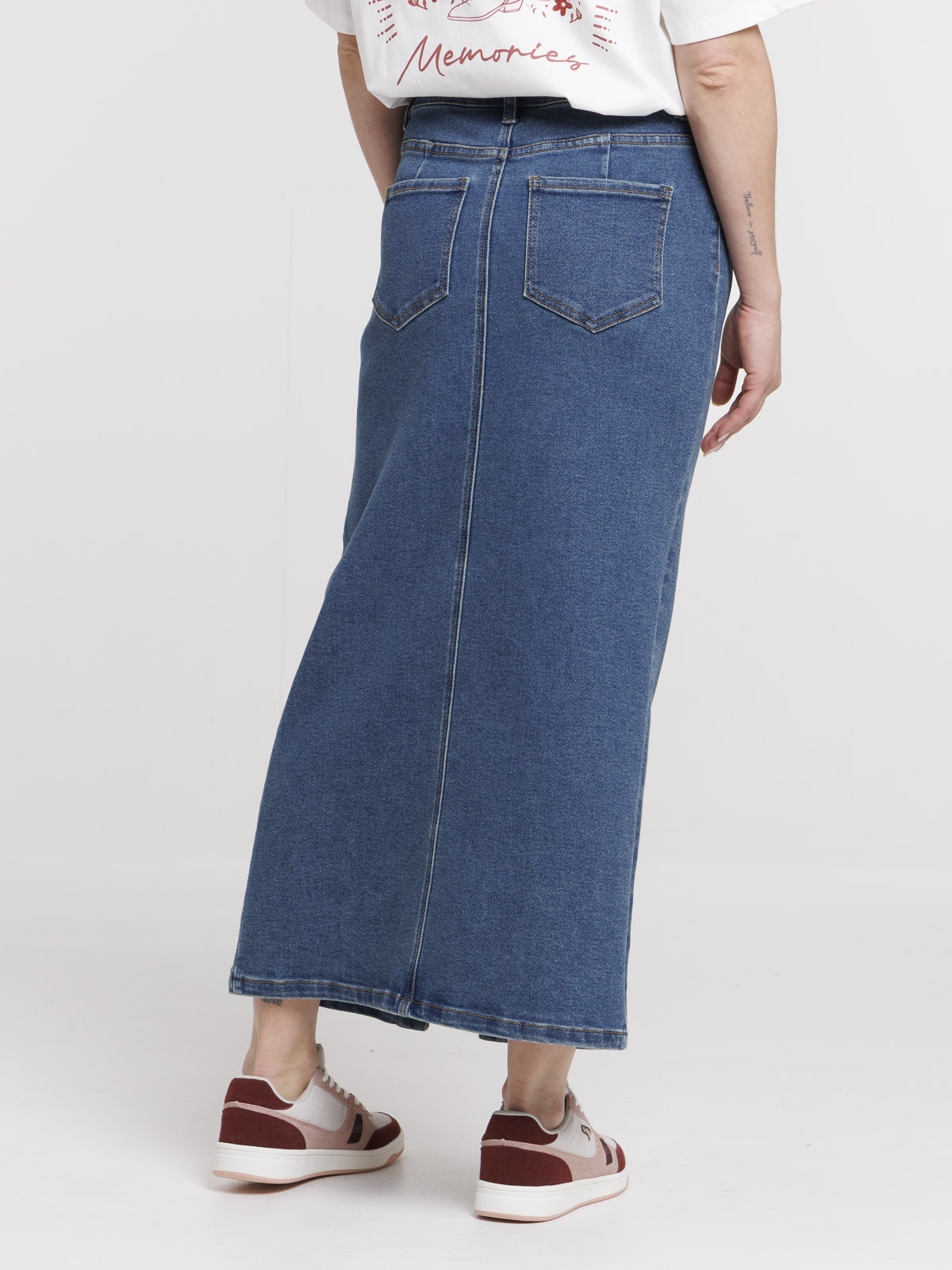 Jupe longue double stone femme