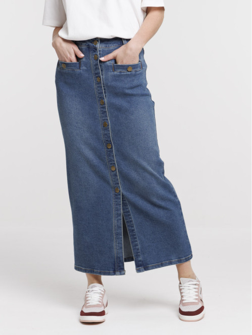 Jupe longue double stone femme