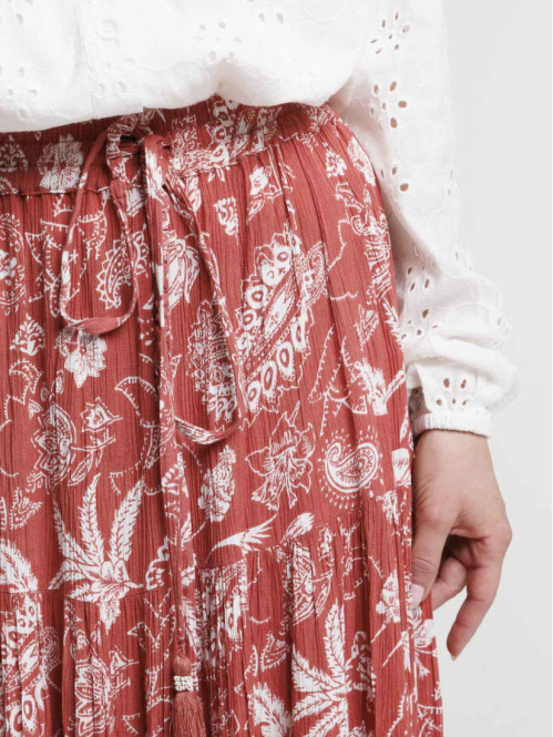 Jupe longue fleurie femme