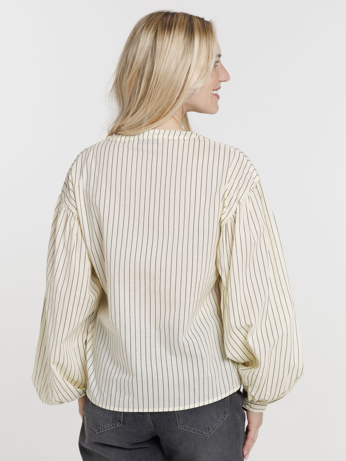 Chemise rayée manches longues femme