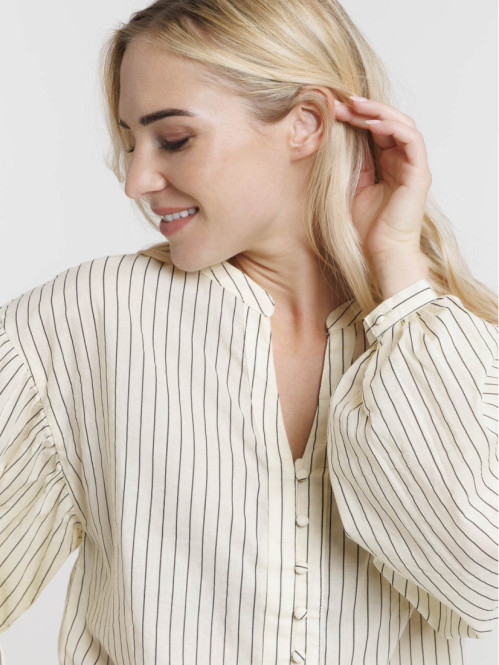 Chemise rayée manches...