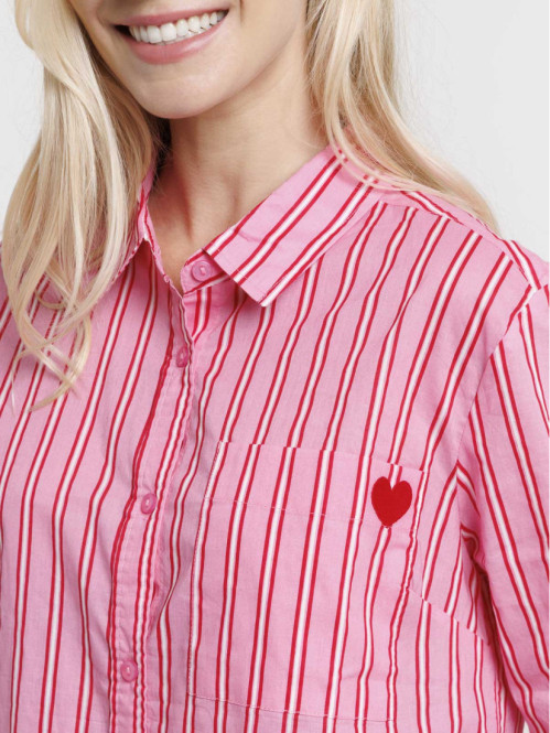 Chemise rayée manches...