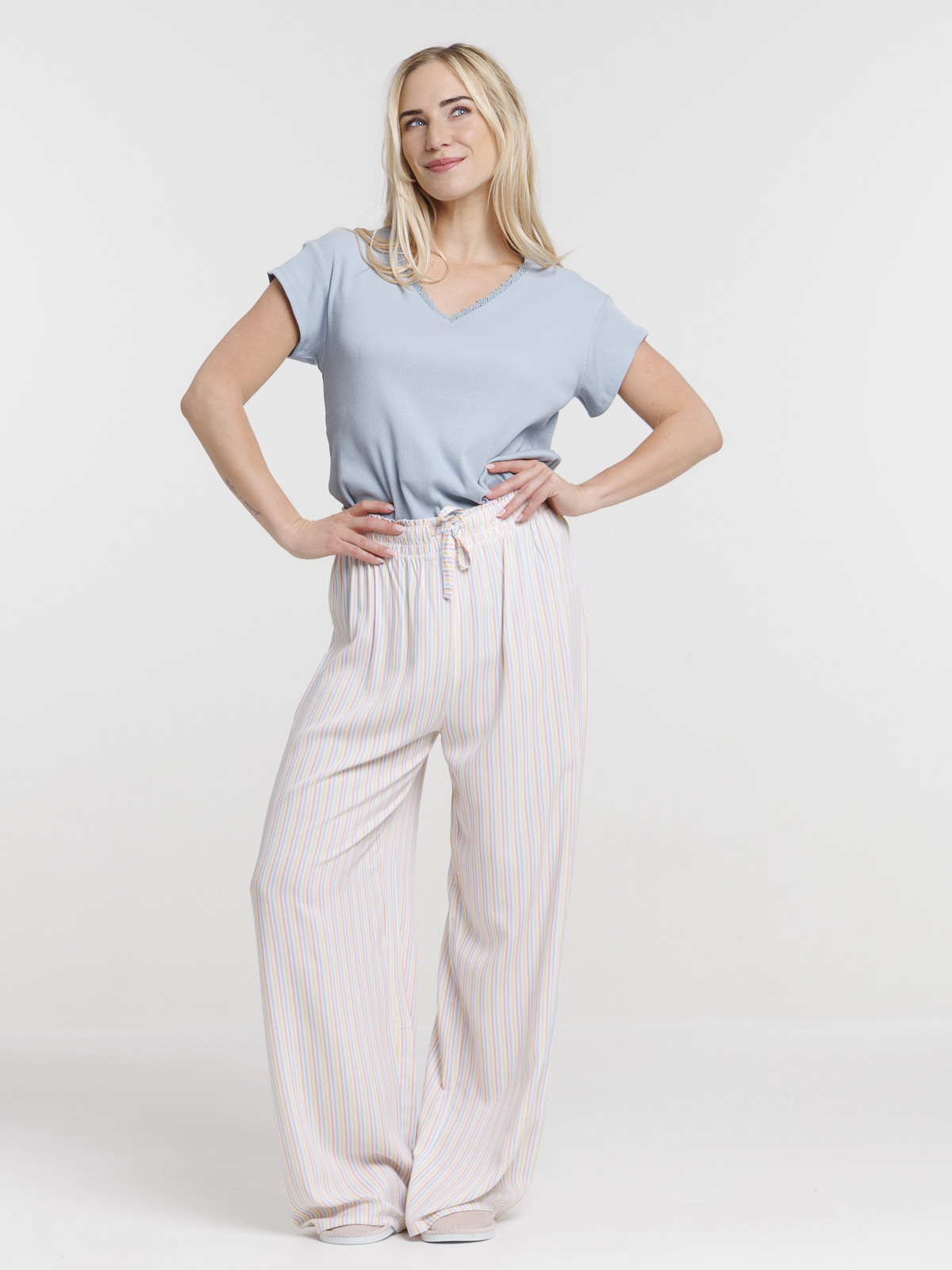 Haut de pyjama ciel femme