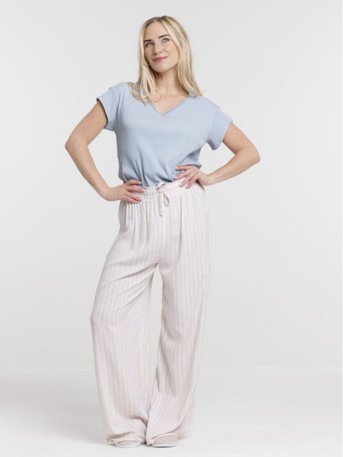 Haut de pyjama ciel femme