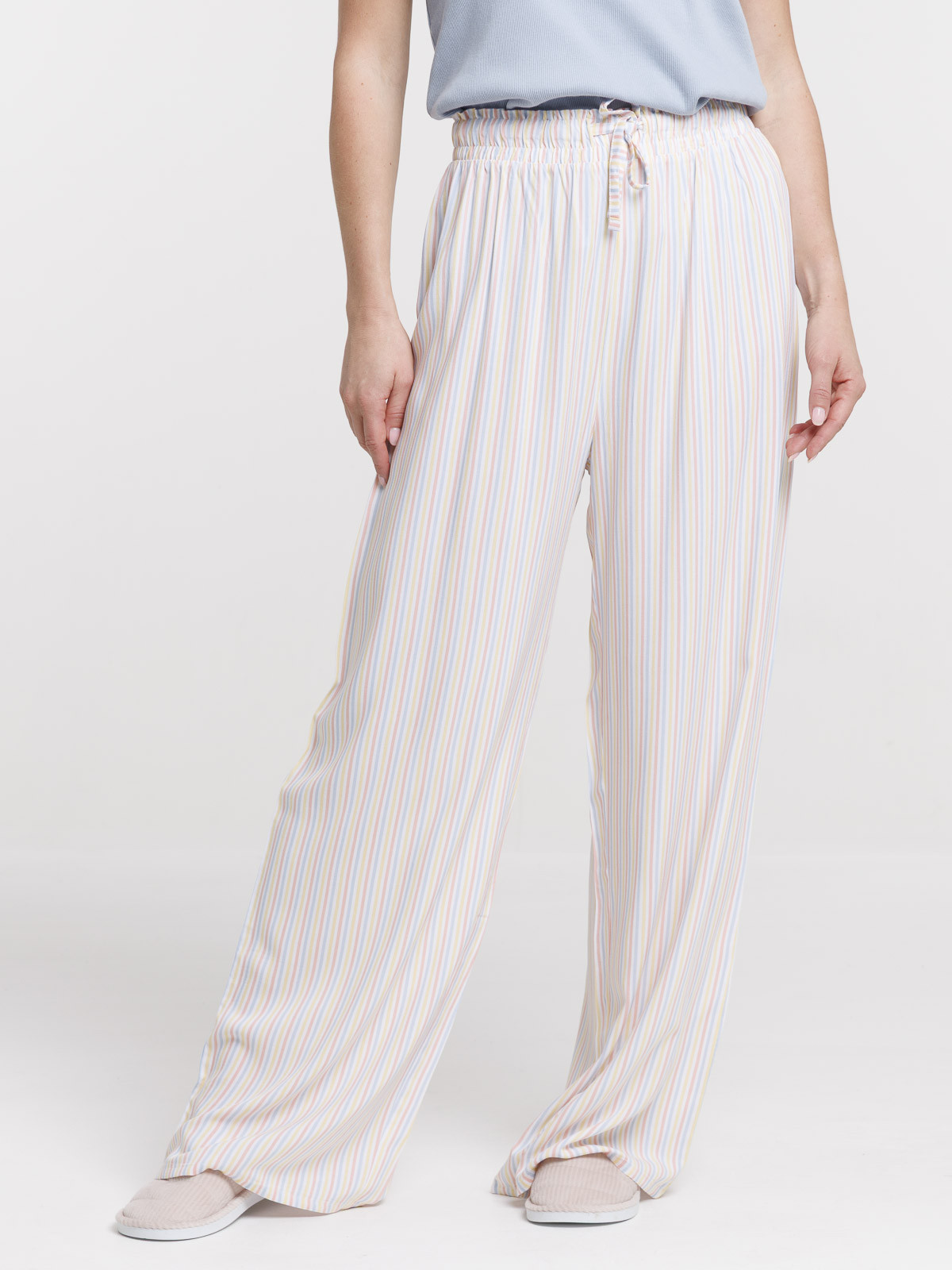 Bas de pyjama femme pantalon rayé