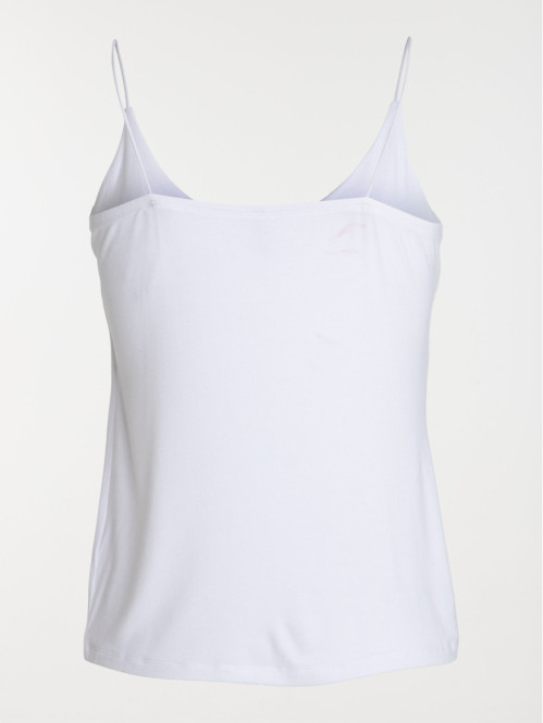 Débardeur bretelle blanc femme