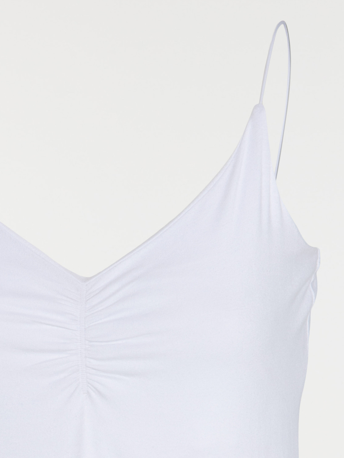 Débardeur bretelle blanc femme