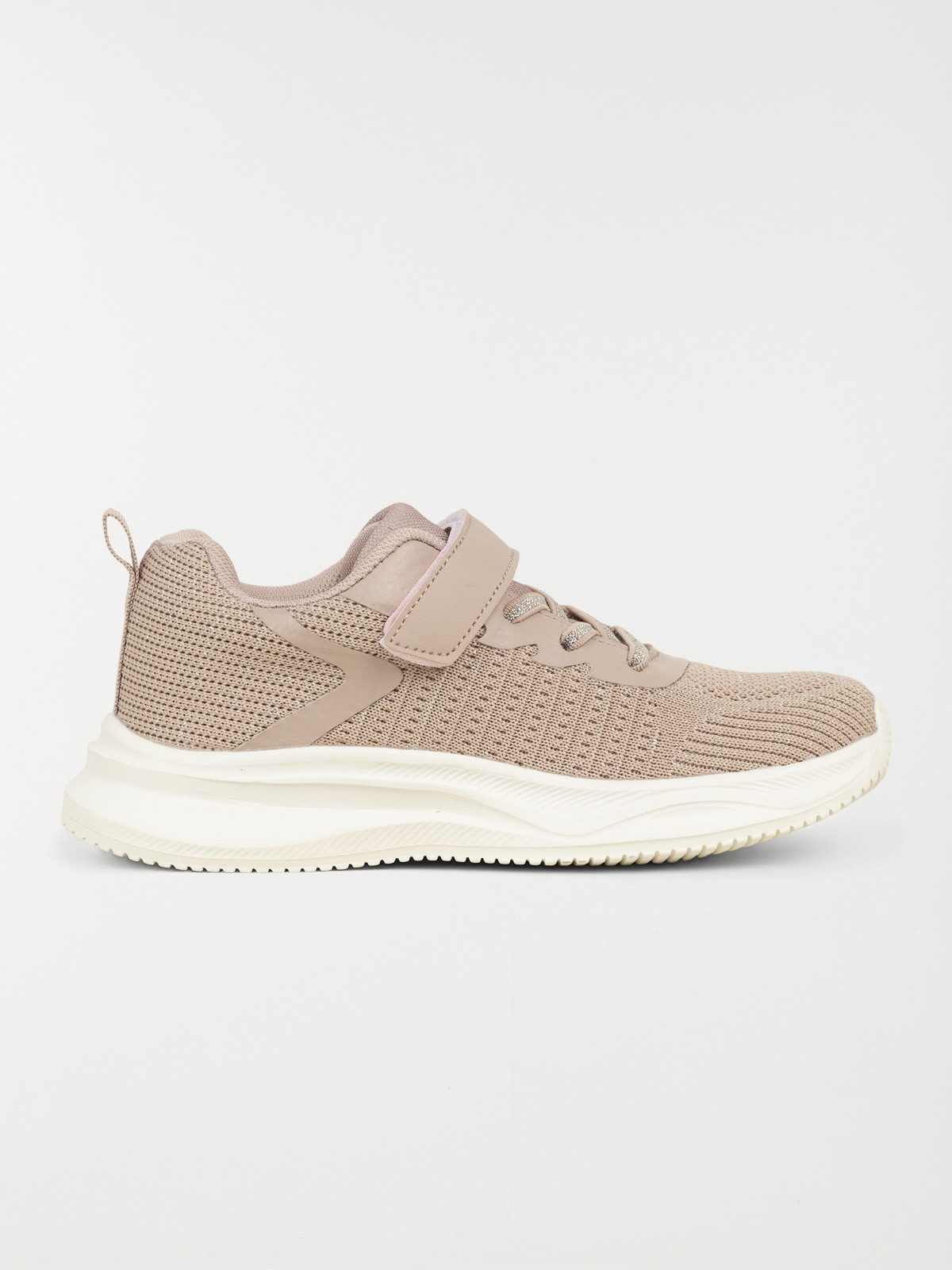 Basket lacet scratch rose fille (24-30)