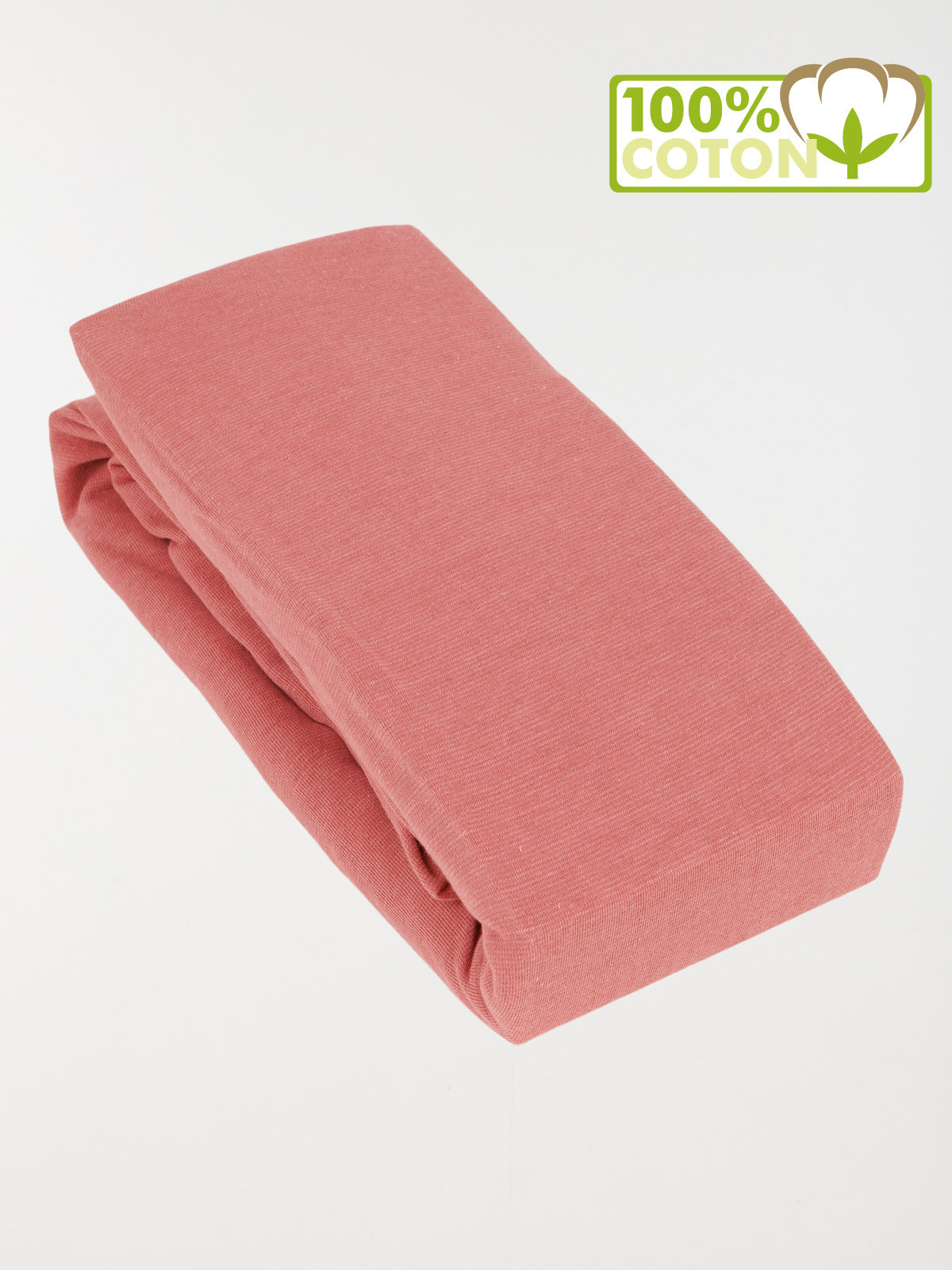 Drap housse jersey rose foncé 90x190 cm