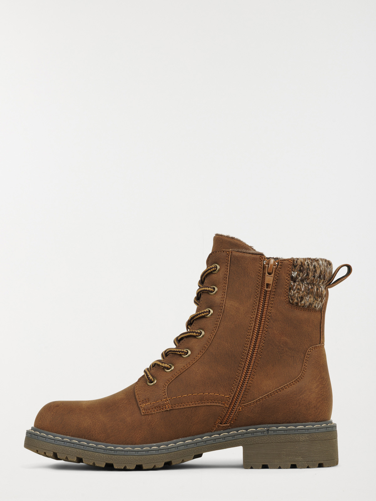 Bottines à lacets marrons femme (36-41)
