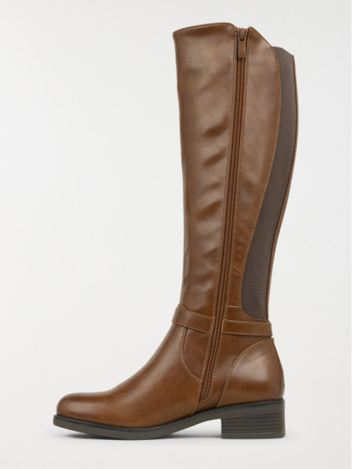 Bottes marrons à talon...