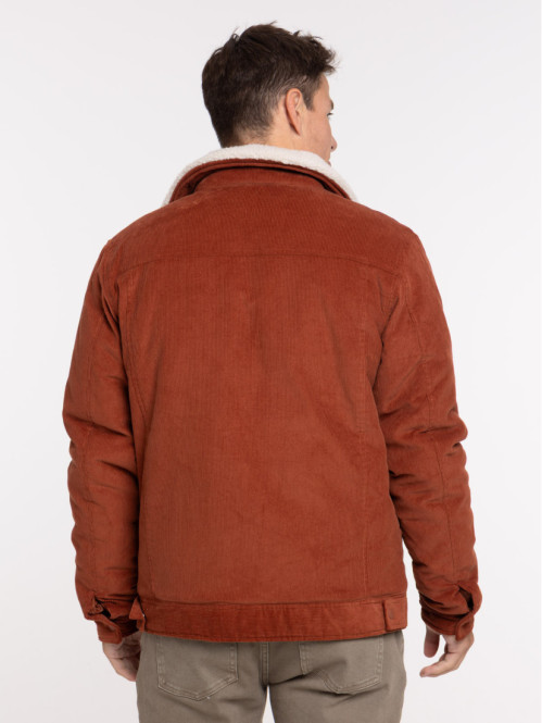 Blouson col sherpa homme