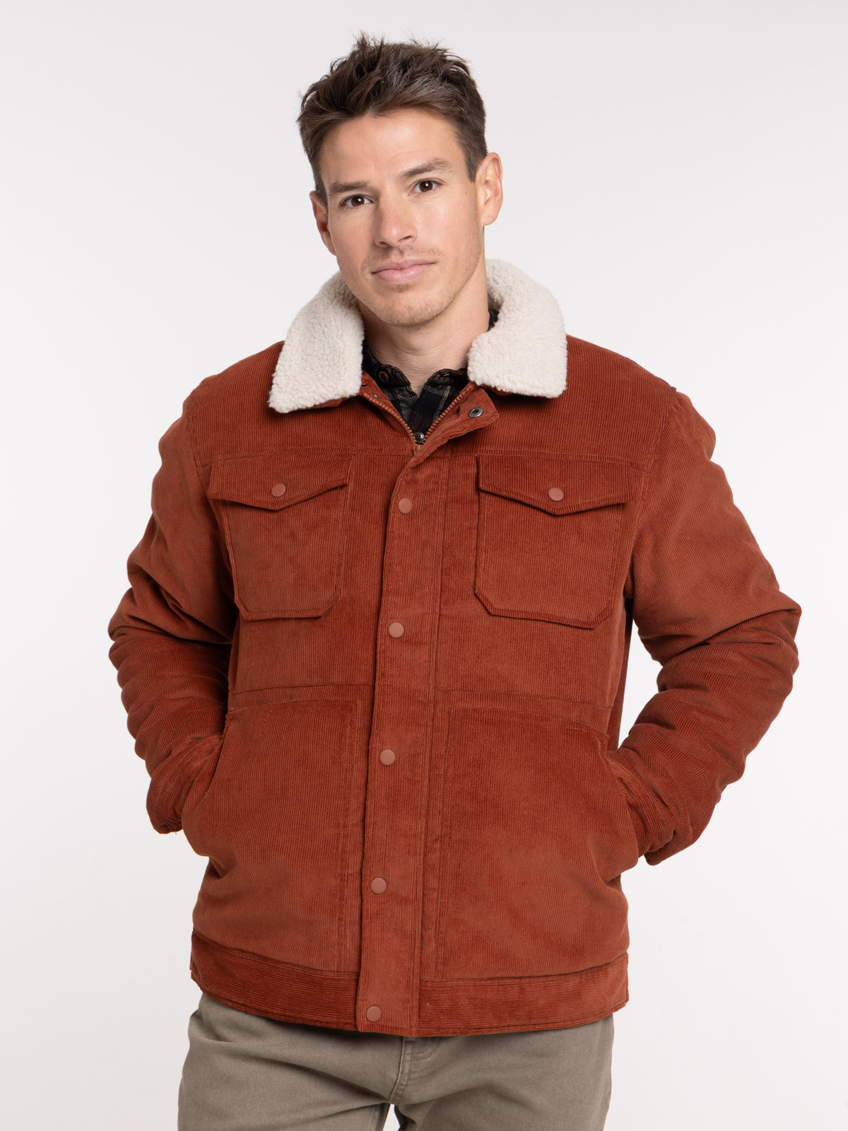 Blouson col sherpa homme Blouson col sherpa homme