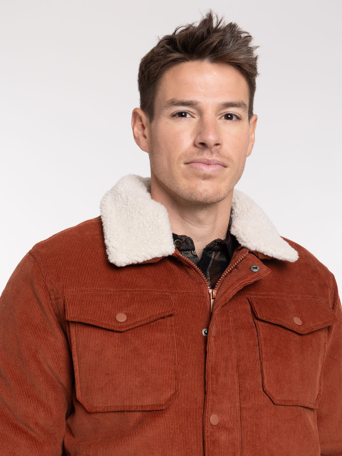 Blouson col sherpa homme Blouson col sherpa homme