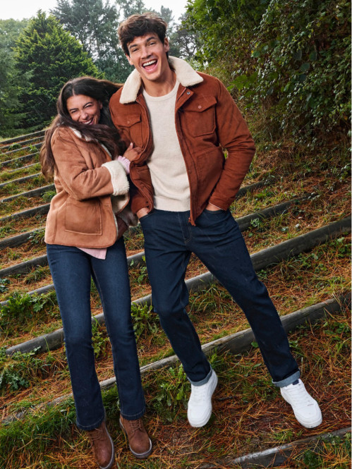 Blouson col sherpa homme