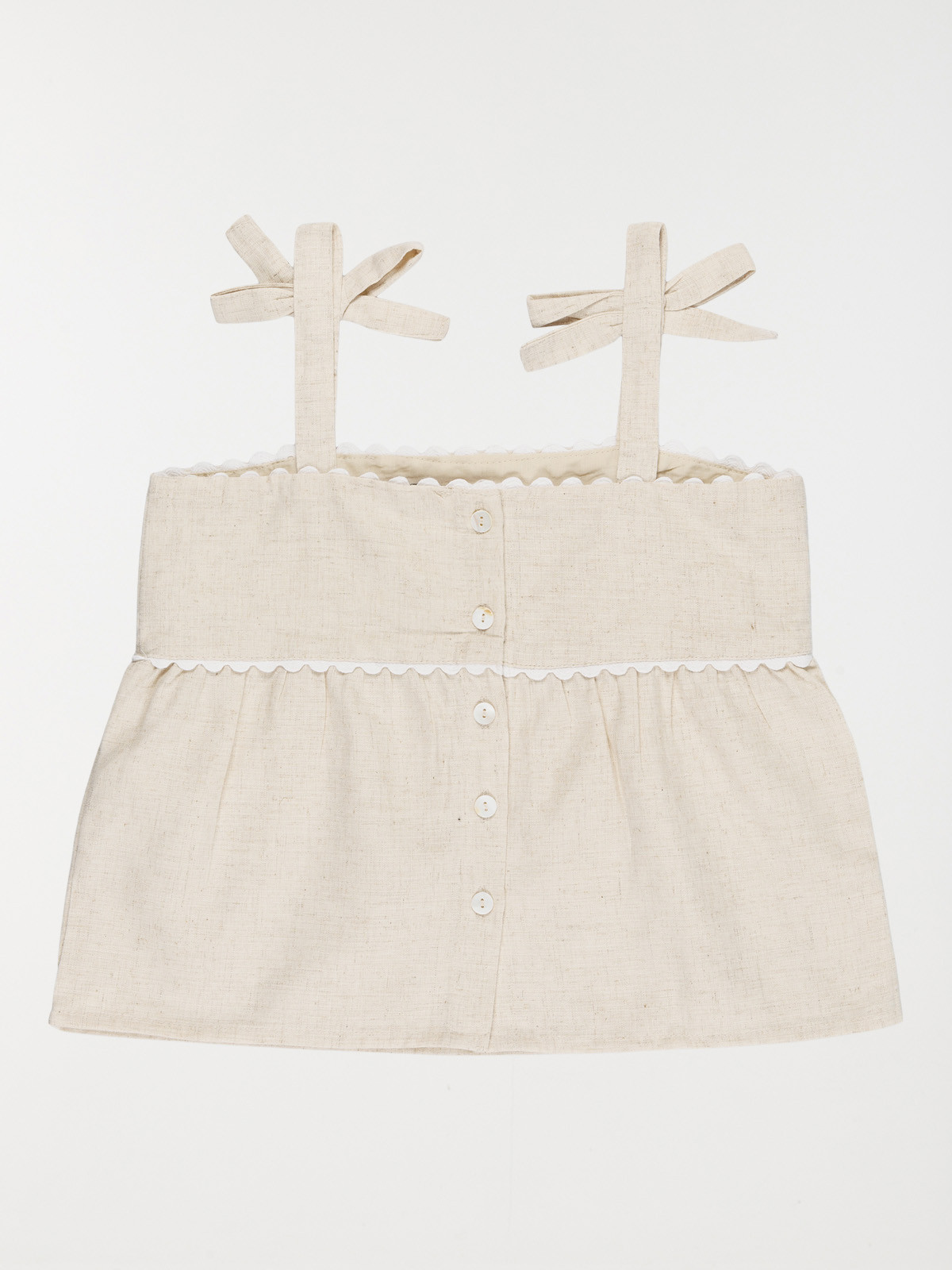 Blouse sans manches noeud fille (3-12A)