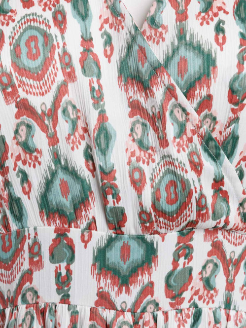 Robe longue imprimée grande...