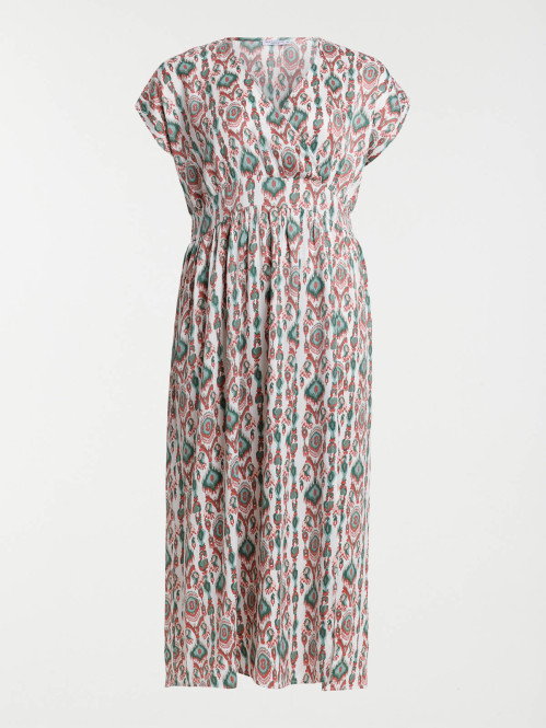 Robe longue imprimée grande...