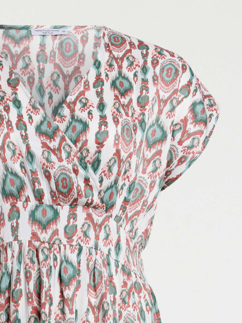 Robe longue imprimée grande...