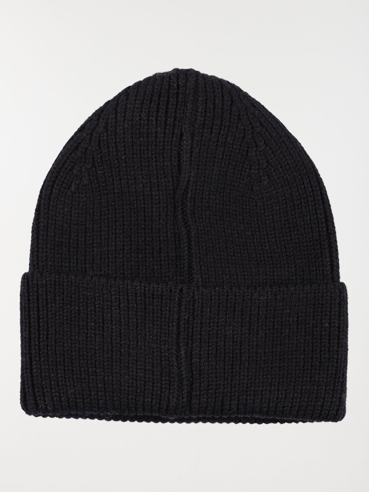 Bonnet noir revers garçon Bonnet noir revers garçon