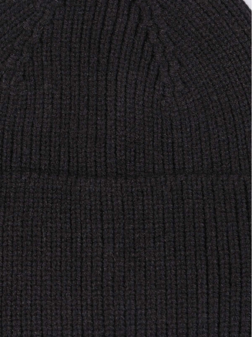 Bonnet noir revers garçon