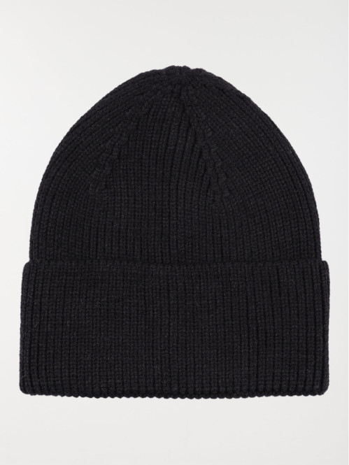 Bonnet noir revers garçon