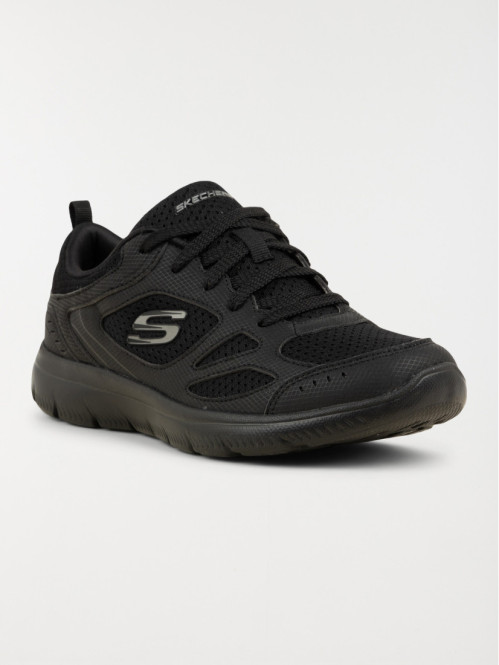 Baskets Skechers noires femme (36-41)