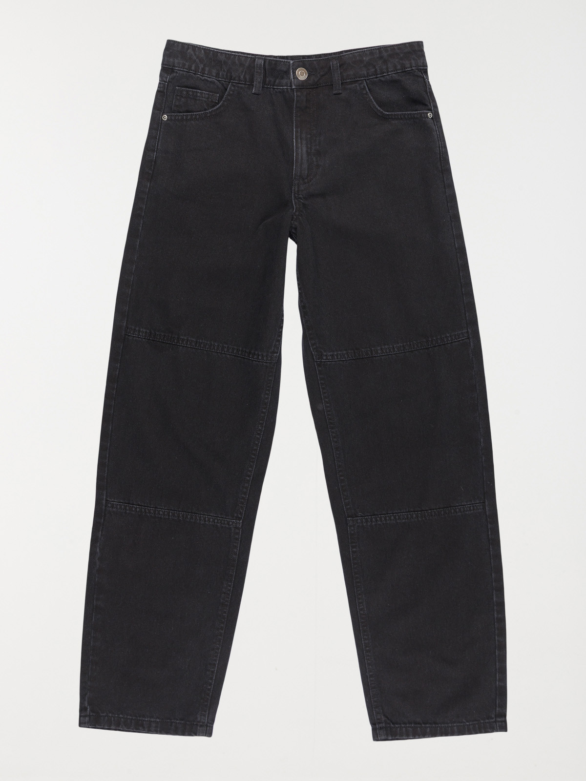 Jean baggy noir bleach garçon (XXS-M)