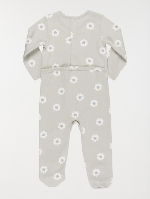 Dors-bien motifs fleurs fille (3-24M)
