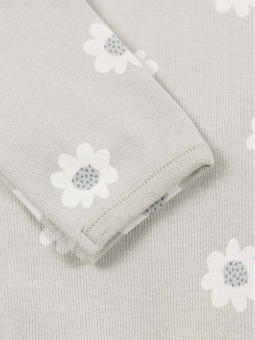 Dors-bien motifs fleurs fille (3-24M)