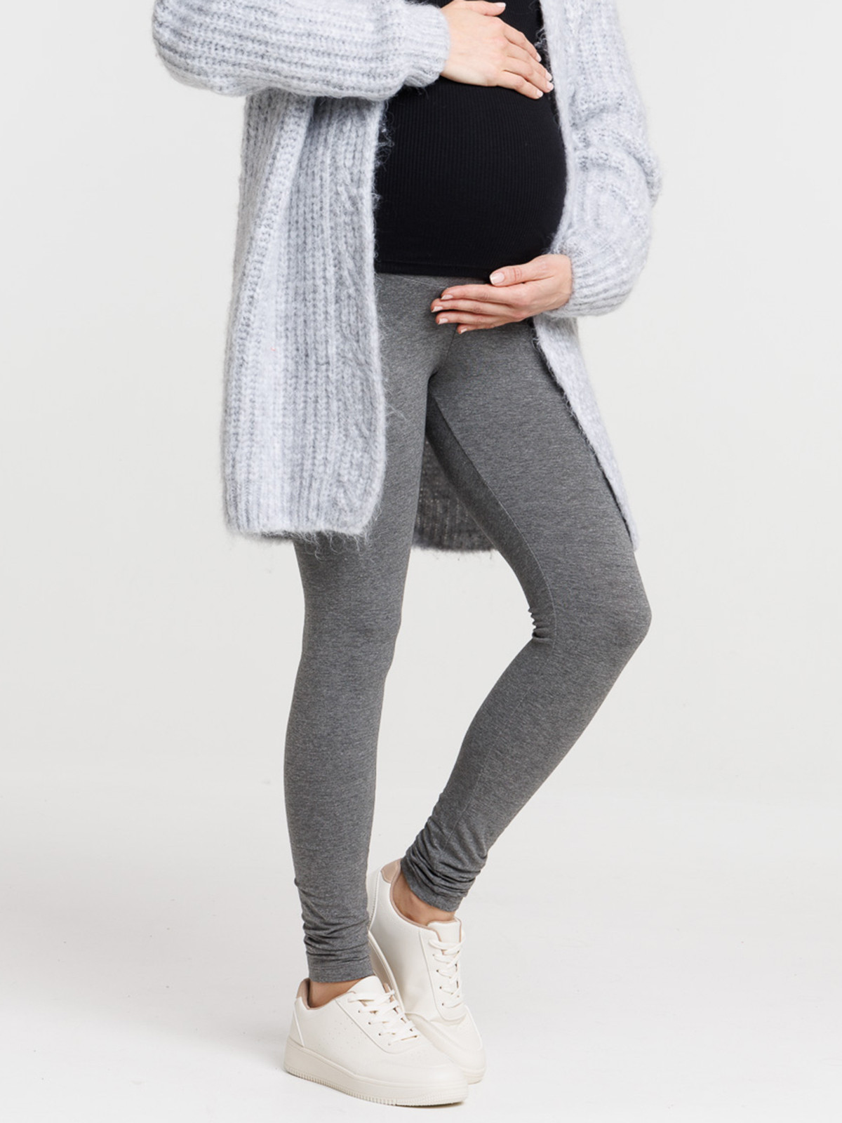 Legging maternité gris chiné moyen femme