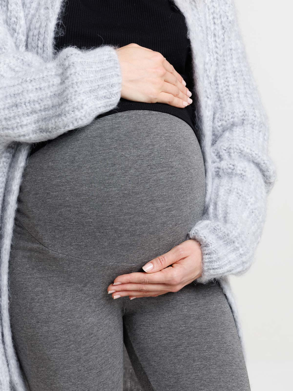 Legging maternité gris chiné moyen femme