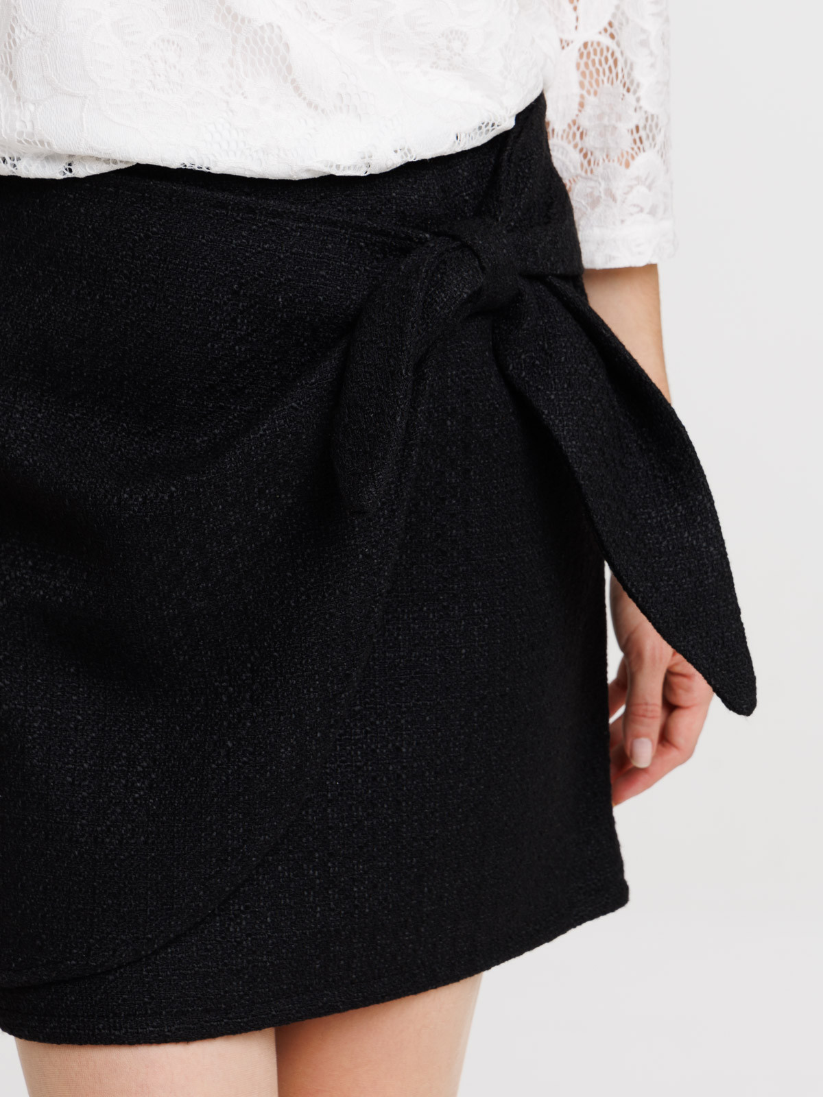 Jupe tweed noire femme Jupe tweed noire femme