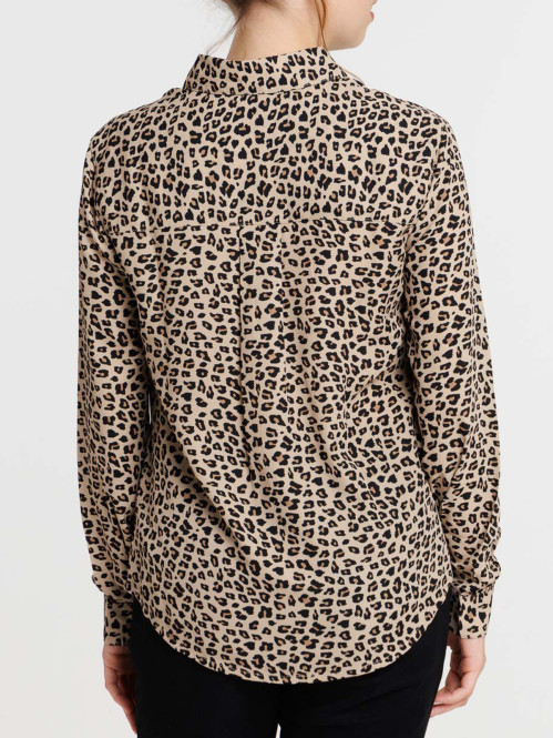 Chemise léopard manches...