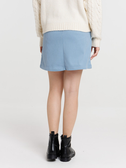 Jupe courte velours femme