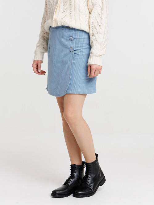 Jupe courte velours femme