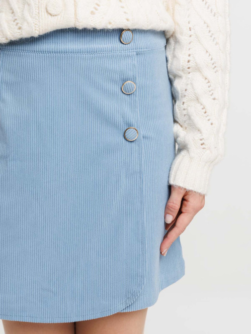 Jupe courte velours femme