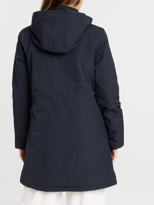 Parka à capuche douce noire...