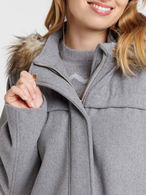 Duffle coat gris clair...